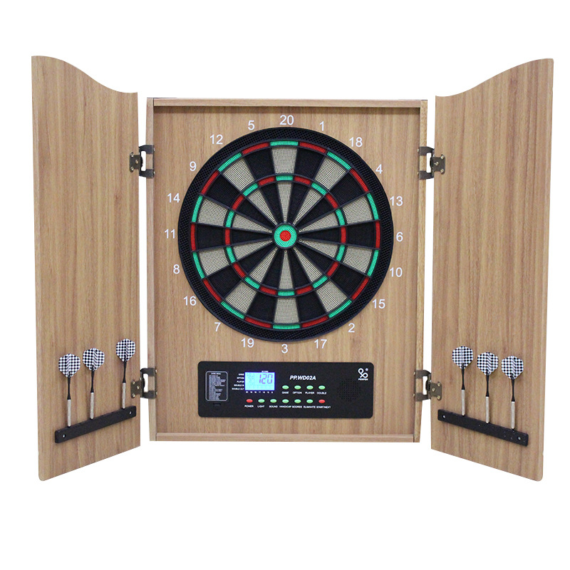 Electronic Dartboard Cabinet - Роскошный деревянный электронный дартс-кабинет с автоматической
