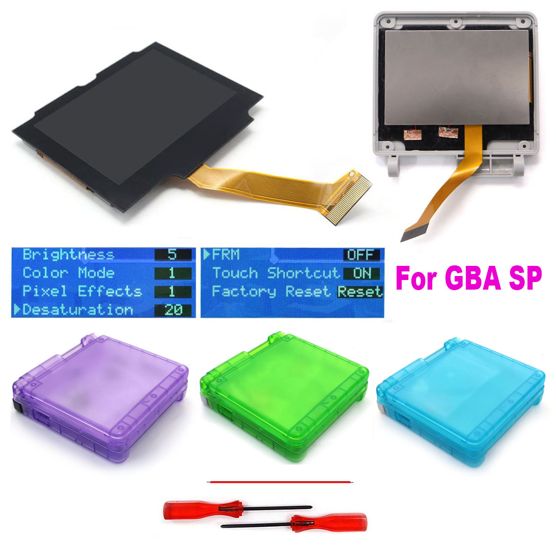 Lcd Screen Arcade - HISPEEDIDO: комплект для модификации экрана GBA