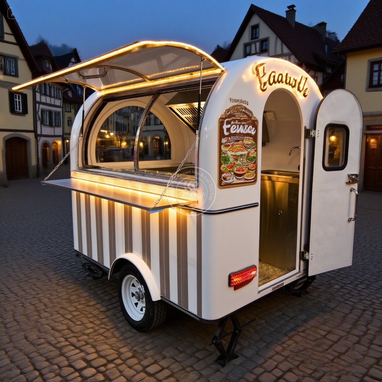Фудтрак-прицеп, мобильная кухн – обзор и цена Hot Dog Vending Cart