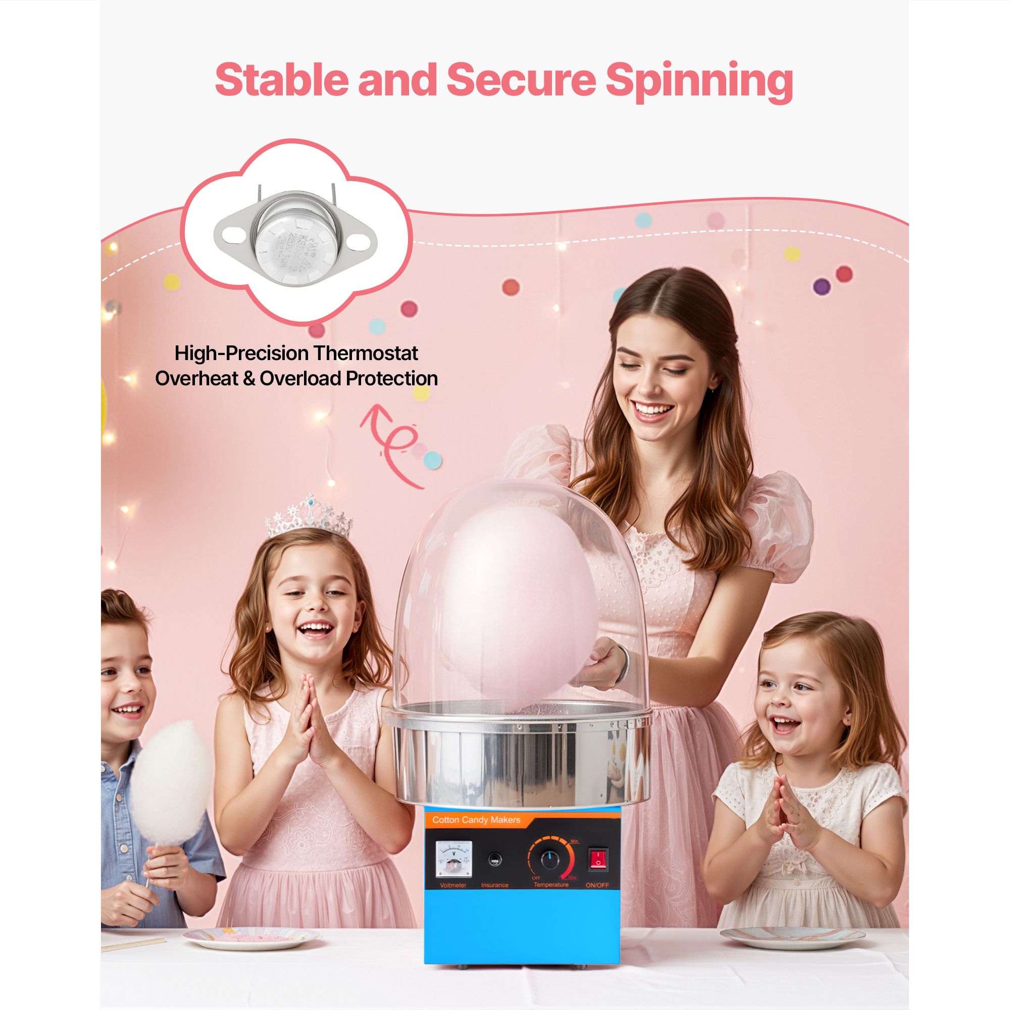 Электрическая машина для приго – обзор и цена Candy Floss Machine