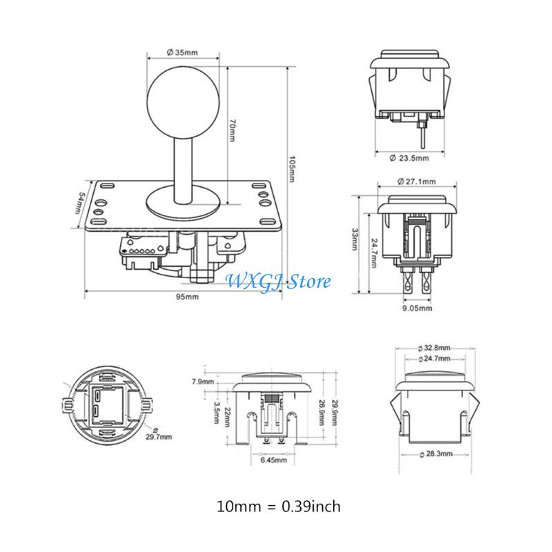 37JE USB-кодер с нулевой задер – обзор и цена Joystick Arcade Parts