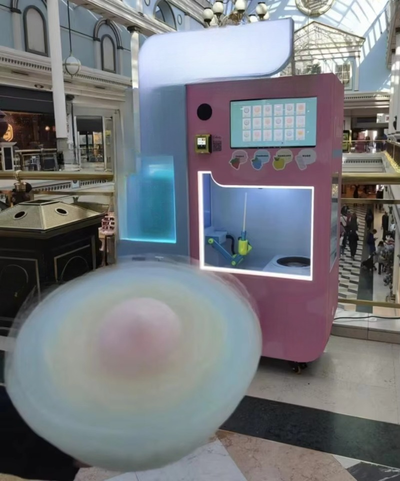 Круглосуточный беспилотный авт – обзор и цена Candy Floss Machine